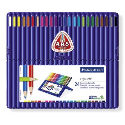 Staedtler Ergosoft - Lápiz De Color - Varios Colores (Paquete De 24)