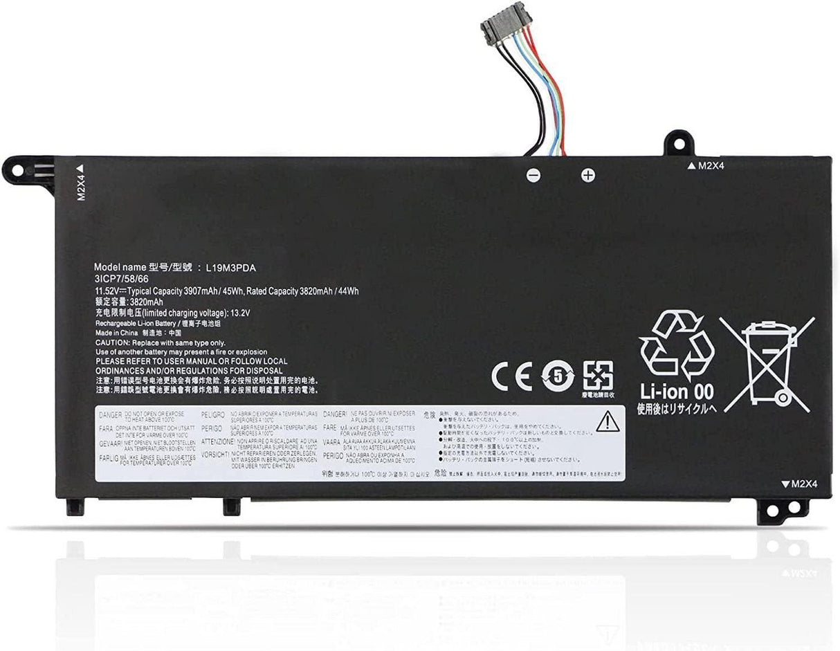 Battery For Lenovo Notebook, - Laptop 44.35wh Li-Pol 11.52v - 3850mah - Warranty: 12m