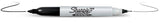 Sharpie Twin Tip Marcador Permanente Punta Fina Negro 12 Pieza(S)