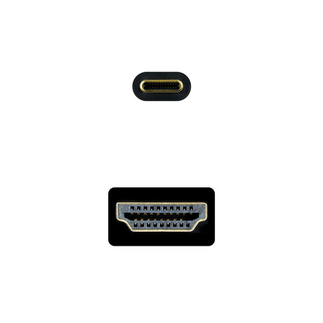 EAN 8433281012882 - Nanocable 10.15.5132 adaptador de cable de vídeo 1,8 m USB Tipo C HDMI tipo A (Estándar) imagen 3
