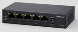 Synology Ps500 Switch Poe+ 5 Ports Non-Managé 10/100/1000 Mbps Dont 4x Ports Poe+ Budget Poe Total De 60w.