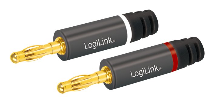 Logilink Audio, Wtyk Bananowy Zestaw