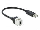 Delock 86382 Módulo Keystone Usb 2.0 C Hembra > Usb 2.0 A Macho Con Cable