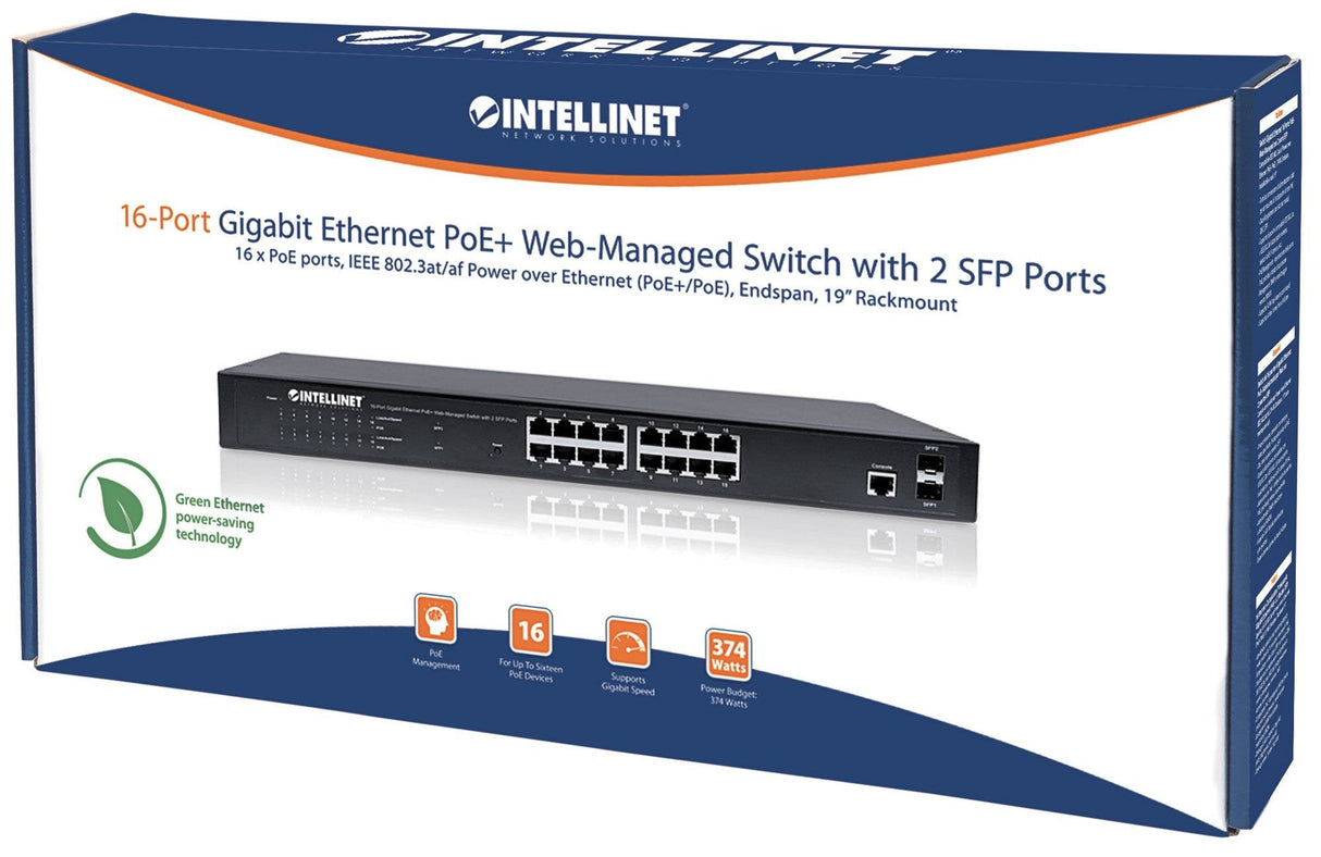 EAN 0766623561198 - Intellinet 561198 switch Gestionado L2+ Gigabit Ethernet (10/100/1000) Energía sobre Ethernet (PoE) 1U Ne imagen 5