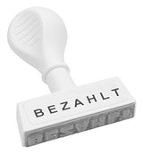 Wedo Stempel - Standardtext - Bezahlt - Sin