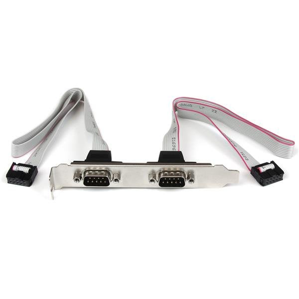 Startech Cabezal Bracket 2 Puertos Serie Db9 M 2x Idc10 H Plate9m2p16