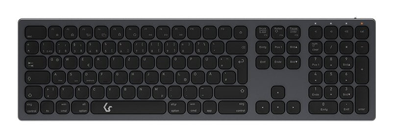 EAN 4250078172680 - KeySonic KSK-8023BTRF (DE) teclado Universal Bluetooth QWERTZ Alemán Antracita, Negro imagen 1