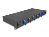 Delock 67000 Caja De Empalme De Fibra Óptica De 19? 6 X Sc Duplex Os2 1u Completamente Montada Lista Para Empalmar