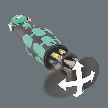 Wera 8009 Zyklop  4 Juego De Trinquete Métrico / Imperial