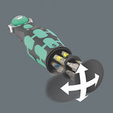 Wera 8009 Zyklop  4 Juego De Trinquete Métrico / Imperial