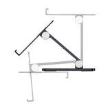 Aisens Soporte De Sobremesa Tamaño Xxl Ajustable (2 Pivotes) Para Movil / Tablet - Gris