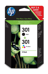 Tinta Original Hp 301 Multipack Negro Tricolor N9j72ae