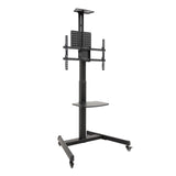 Soporte De Suelo Inclinable Con Ruedas Tooq Fs1184m-B Para Tv De 35-70' Hasta 70kg