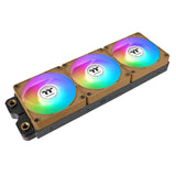 Ventilador De Refrigeración Para Pc Thermaltake Ct140 Ex Argb Sync, Color Arena Grava, Marrón Claro, Paquete De 3, 140 Mm Cl-F218-Pl14gs-A