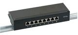 Efb Mini-Patchpanel Stp 8xrj45 Cat.6a, 10 1he, Ral9005 Schwarz