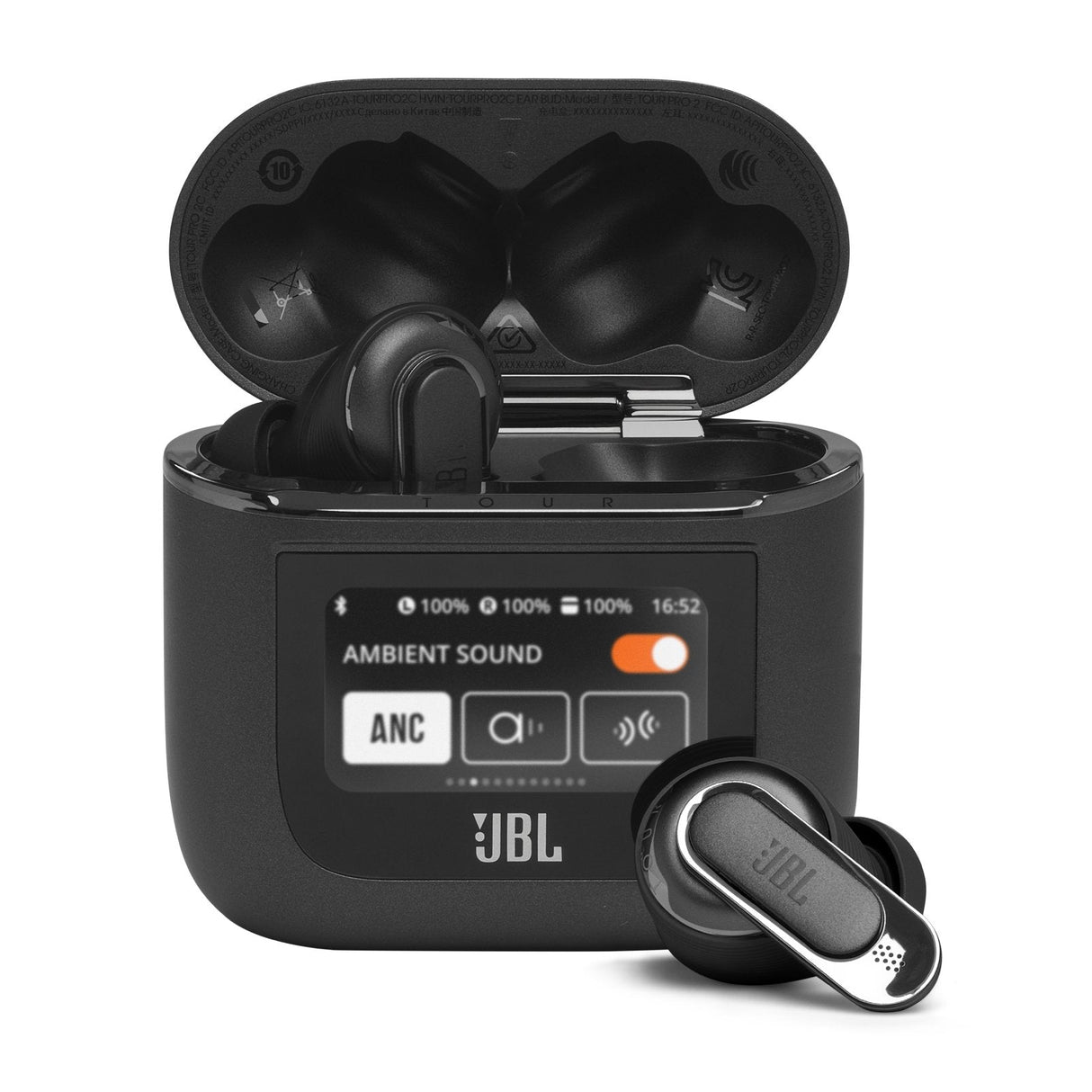 Jbl Tour Pro 2 True Wireless Noise Cancelling Ie Headphones Black