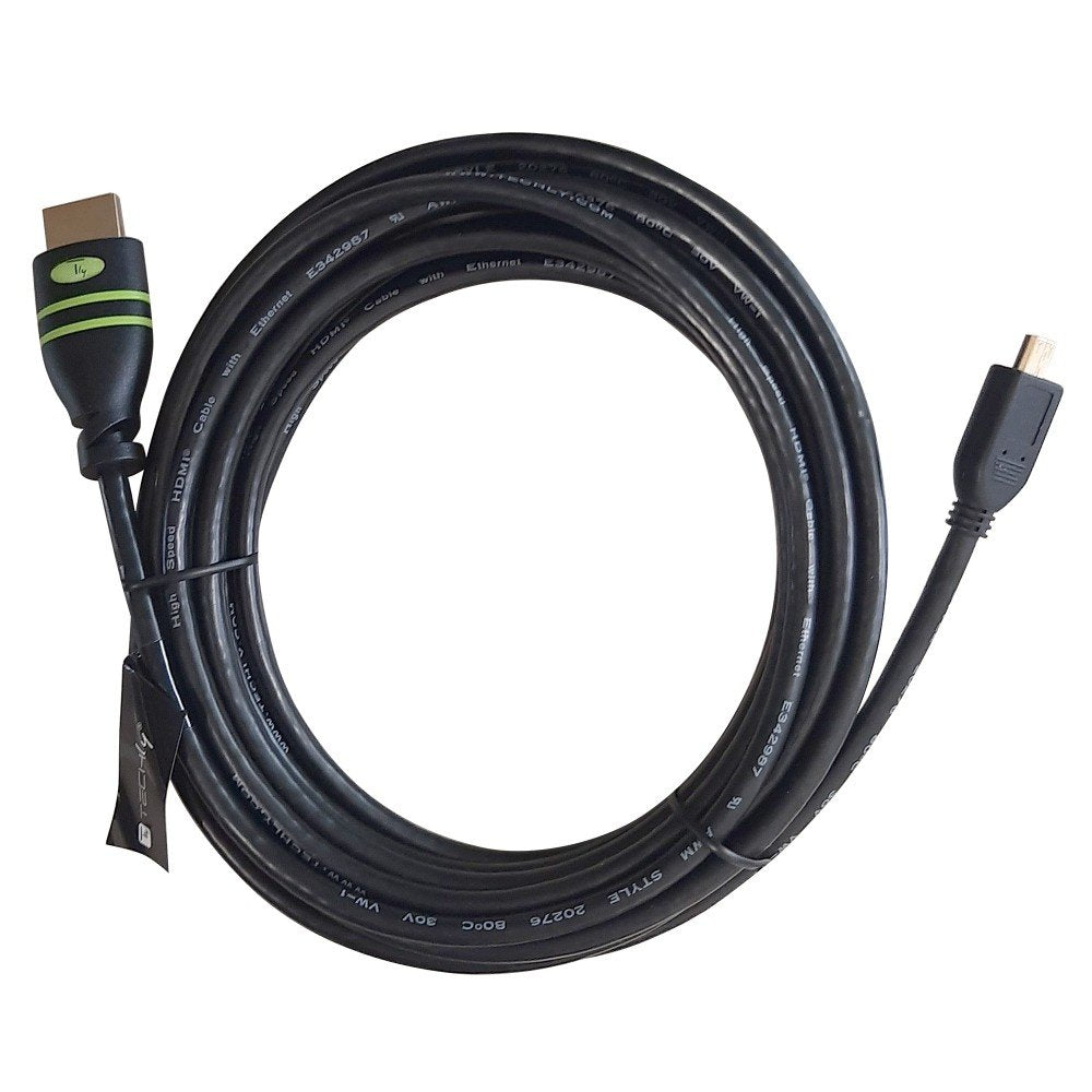 Techly 3.0m Hdmi 1.4a/Micro Hdmi D Cable Hdmi 3 M Hdmi Tipo A (Estándar) Hdmi Tipo D (Micro) Negro