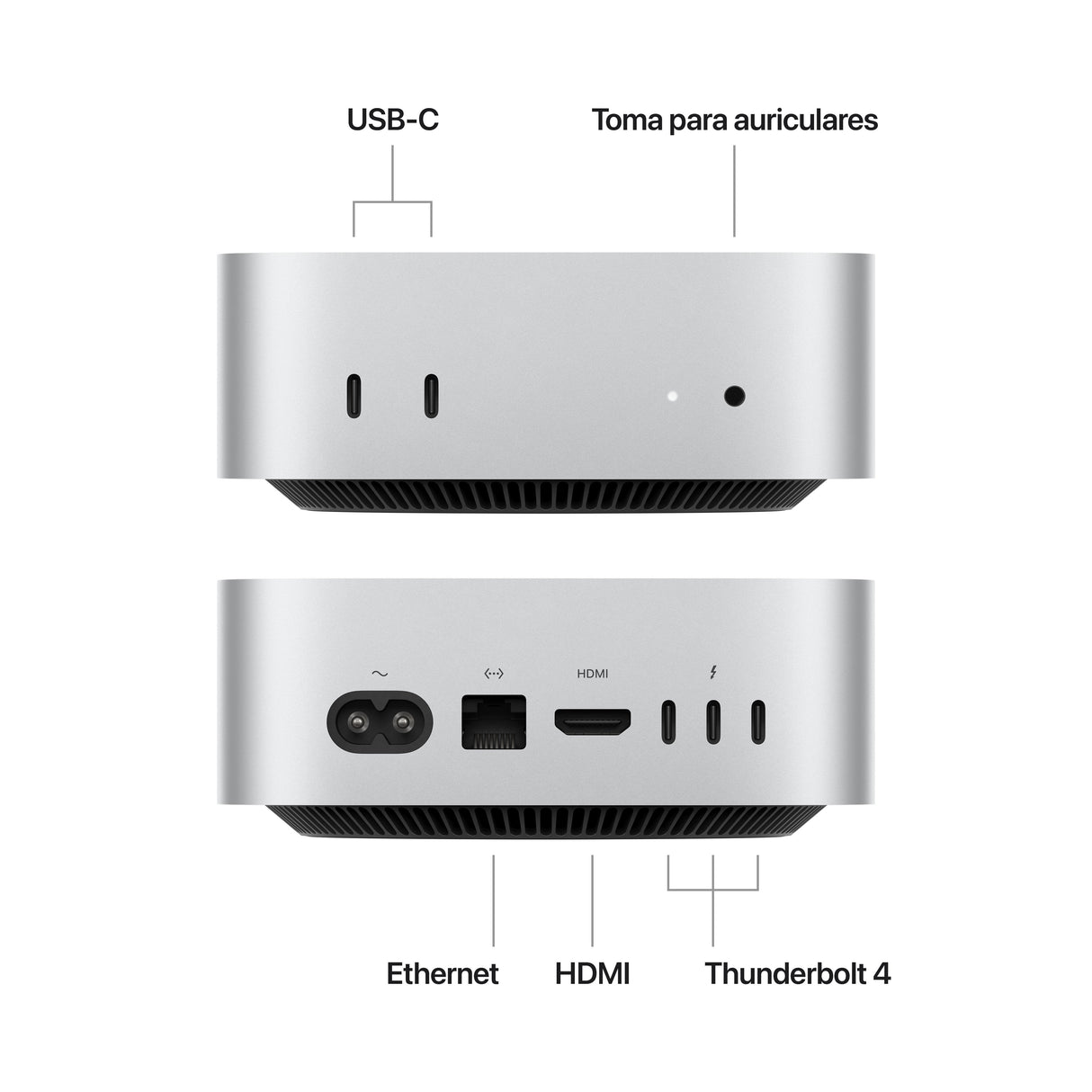 EAN 0195949943133 - Apple Mac mini Apple M M4 24 GB 512 GB SSD macOS Sequoia Mini PC Plata imagen 2