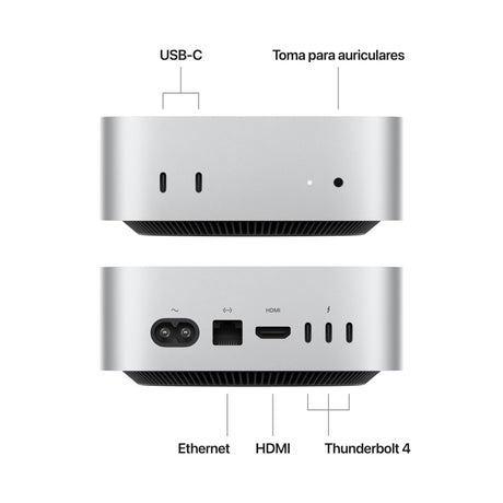 EAN 0195949943133 - Apple Mac mini Apple M M4 24 GB 512 GB SSD macOS Sequoia Mini PC Plata imagen 2