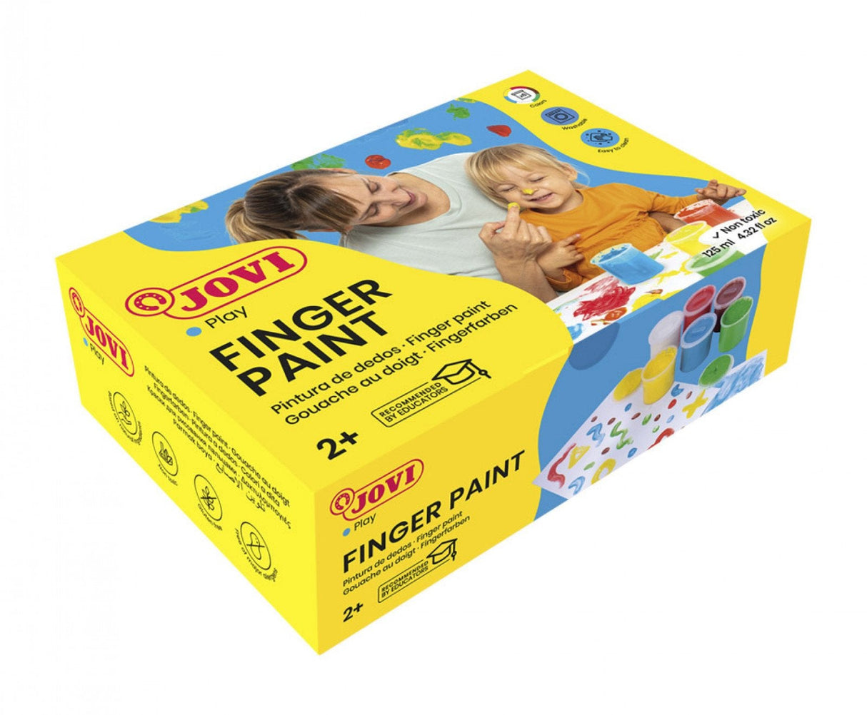 Jovi Estuche 5 Botes Pintura De Dedos 125ml C/Surtidos