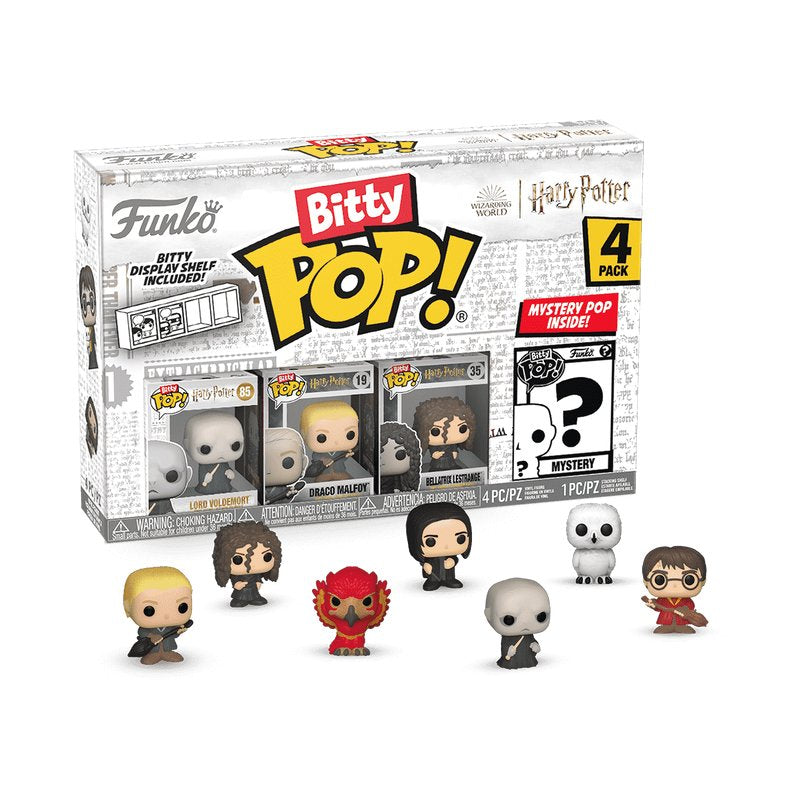 Blister 4 Figuras Bitty Pop Harry Potter Voldemort
