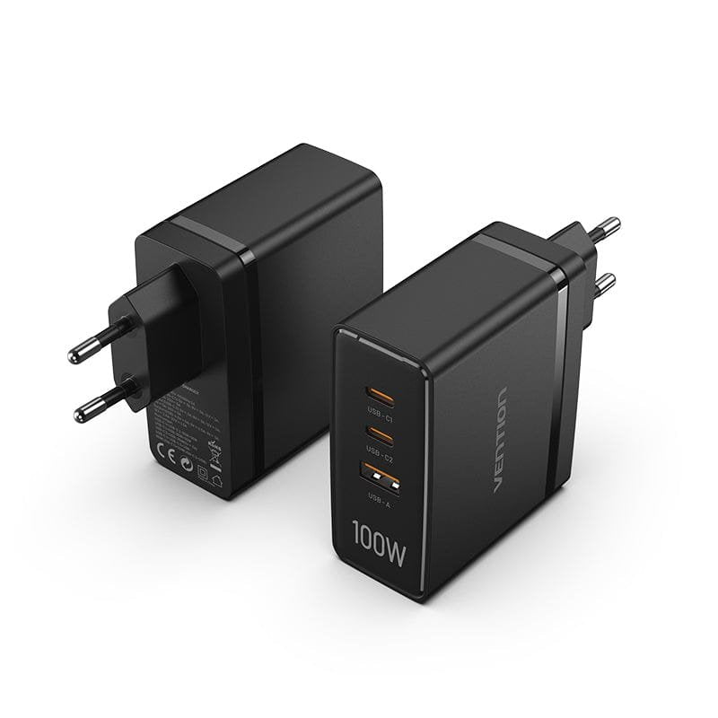 EAN 6922794772595 - Vention FEGB0-EU cargador de dispositivo móvil Universal Negro Corriente alterna Carga rápida imagen 1