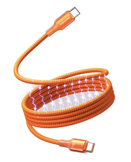 EAN 6922794775312 - Vention TSAOG cable USB USB 2.0 1,5 m USB C 480 Gbit/s 240 W Naranja imagen 1