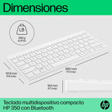 EAN 0196548516773 - HP 350 WHT Compact Multi-Device Keyboard teclado Hogar Blanco imagen 5