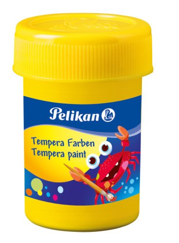 Pelikan Set De 6 Tempera Escolar - Botes 25ml - Facil De Mezclar - Ideal Para Proyectos Escolares