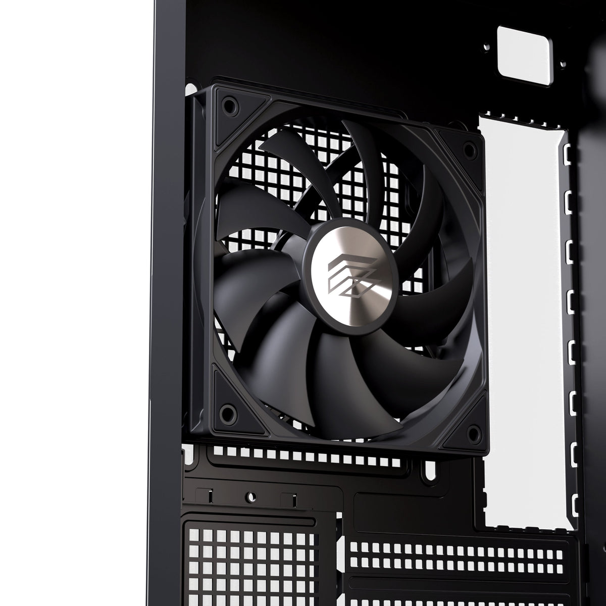 Caja Pc  Micro-Atx Semitorre Einarex Pm300 Core C-Templado Negra Excs-Pm-300c-B