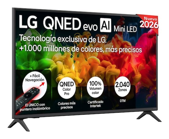 Tv Lg 43qned81b6c.Aeu 43" Qned Evo Miniled Patas Laterales Wifi Hdmi X3