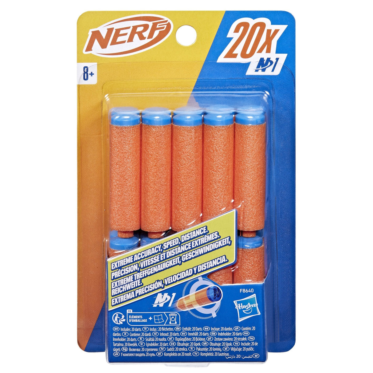 Nerf  F8640eu4, Dartblaster Azul/Naranja