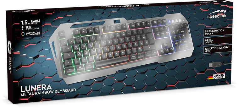 EAN 4027301426175 - SPEEDLINK LUNERA teclado Juego USB QWERTZ Alemán Negro imagen 4