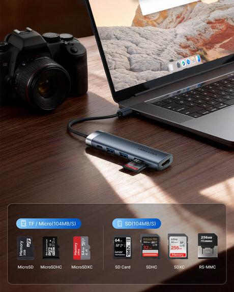 EAN 6922794738539 - Vention ADKB0 hub de interfaz Gris imagen 5