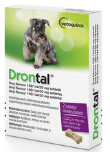 Vetoquinol Drontal - Comprimidos Desparasitantes Para Perros