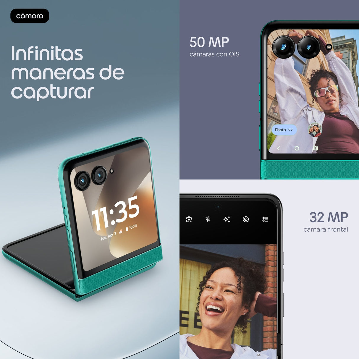 Motorola Razr 70 5g 8gb Ram 256gb - Sporting Green De