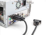 Delock 88240 Cable Serie Rs-232 D-Sub9 Hembra To D-Sub9 Hembra Conexión De Alimentación En El Pin 9 10 M