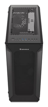 Caja Pc Natec Gaming Genesis Irid 505 Atx 2xusb 3.0 2xusb 2.0 S/F Cristal Templado