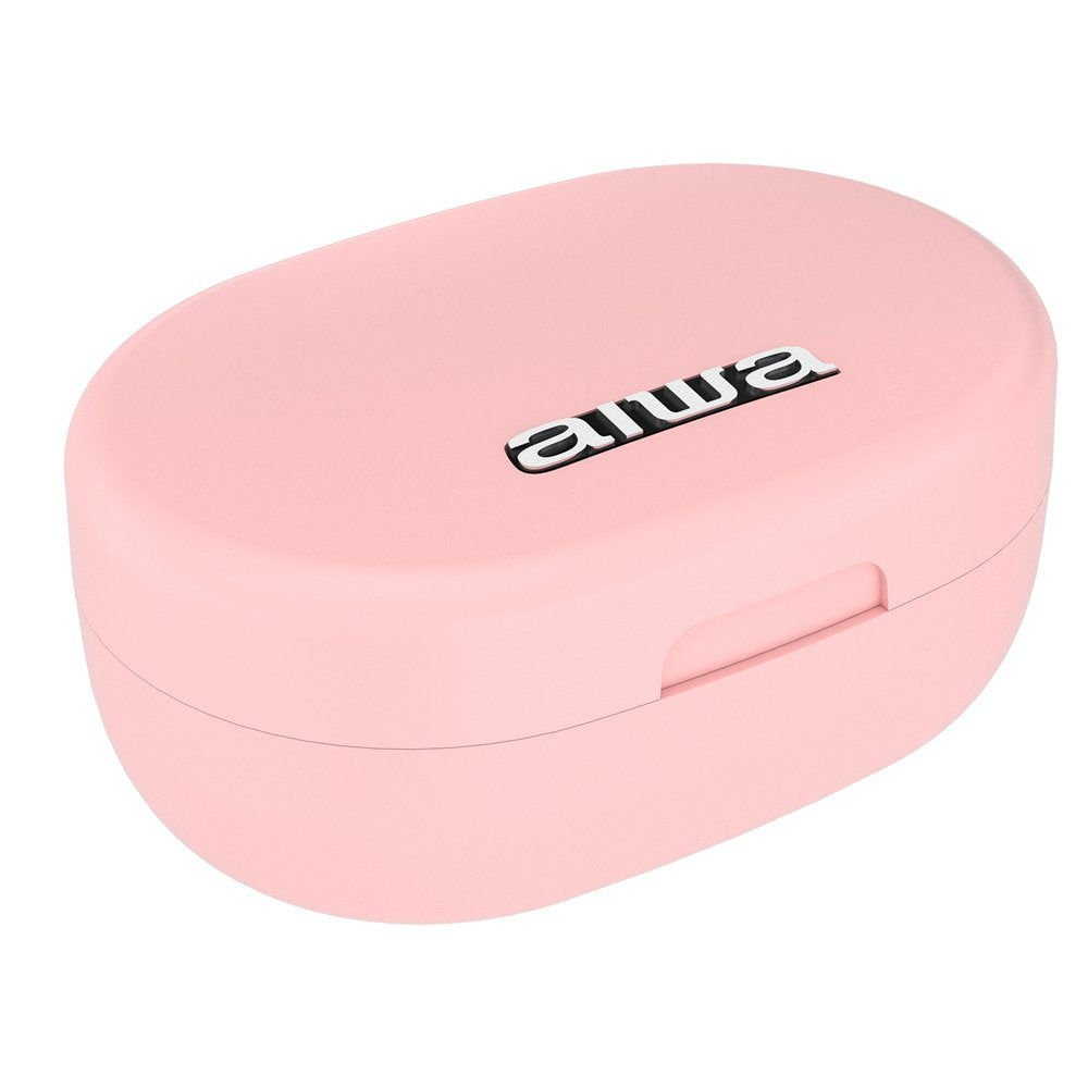 Auriculares Micro Aiwa Ebtw-150pk Rosa Bluetooth/Tactil/Estuche Carga/Pantalla Led/2xmic Ebtw-150pk