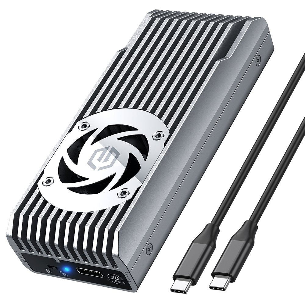 Grisgear Externes Caja M.2 Nvme Con Ventilador 20gbit