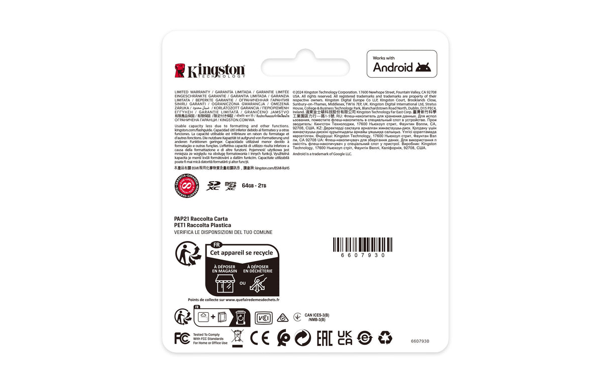 EAN 0740617348439 - Kingston Technology Canvas Select Plus Gen3 MicroSDXC UHS-I Clase 10 imagen 4