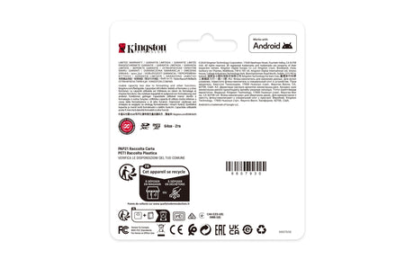 EAN 0740617348439 - Kingston Technology Canvas Select Plus Gen3 MicroSDXC UHS-I Clase 10 imagen 4