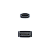 Nanocable Cable Conversor Usb-C Macho A Displayport Macho 1.80m - Negro/Plata