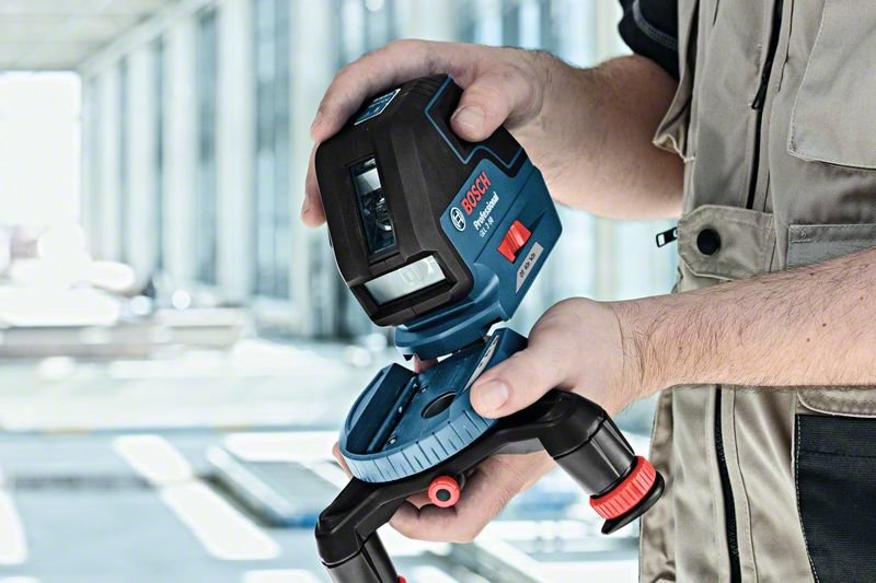 Láser De Líneas Bosch Professional Gll 3-50 Professional, Láser De Líneas Cruzadas Azul/Negro, Objetivo Láser, Bolsa Protectora 601063800