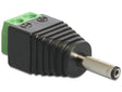EAN 4043619654345 - DeLOCK 65434 cambiador de género para cable DC 1.3 x 3.5 mm 2p Negro, Verde, Plata imagen 1
