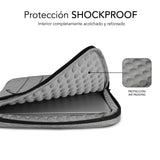 Funda Subblim Air Padding 360 Sleeve Para Portátiles Hasta 14' Gris Claro
