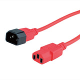 Roline Apparate-Verbindungscable, Iec 320 C14 - C13, Rot, 0,8 M
