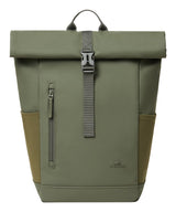 EAN 4260709015637 - Rivacase Eden mochila Mochila de viaje Oliva cuero PU, Poliéster, Tereftalato de polietileno reciclado (r imagen 3