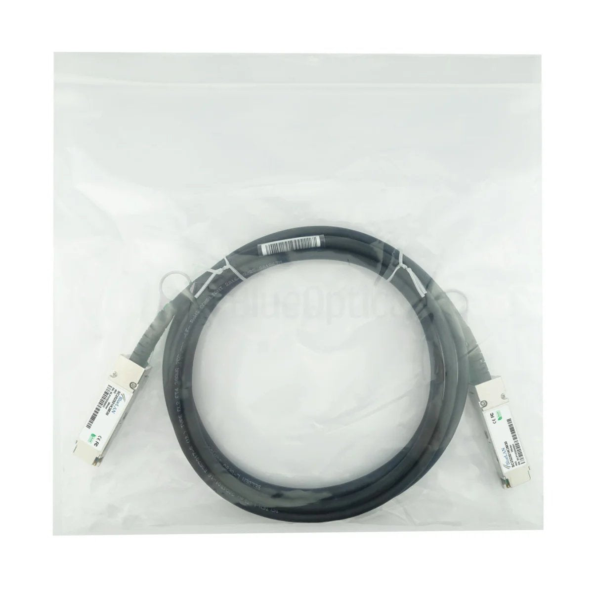 Blueoptics Qnap Cab-Nic40g05m-Qsfp Bluelan Qsfp Direct Attach Cable, 40gbase-Cr4, 30awg, 0.5 M