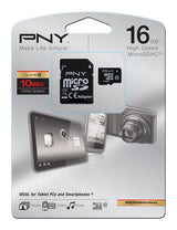 Mem Micro Sdhc 16gb Hp Cl10 U1 Negro+Adaptador Sd Cl10 / R: 20mb/S  W:15mb/S Sdu16gbh10hp-Ef